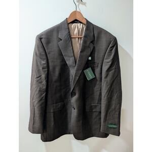 Lauren Ralph Lauren Brown Wool Men's Blazer Jacket NWT